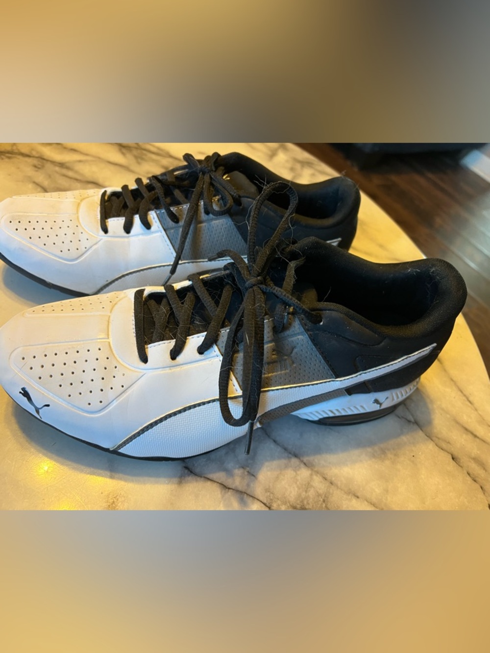 Puma Men’s Black & White Athletic Sneakers GUC 10.5 men’s no box